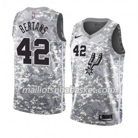 Maillot Homme San Antonio Spurs Davis Bertans 42 2018-19 Nike Gris Swingman